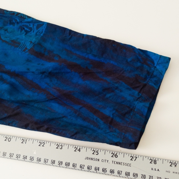 Fengy Pants Size Medium Blue Fish Canadian Designed 100% Natural Wood Fabric - Picture 5 of 6